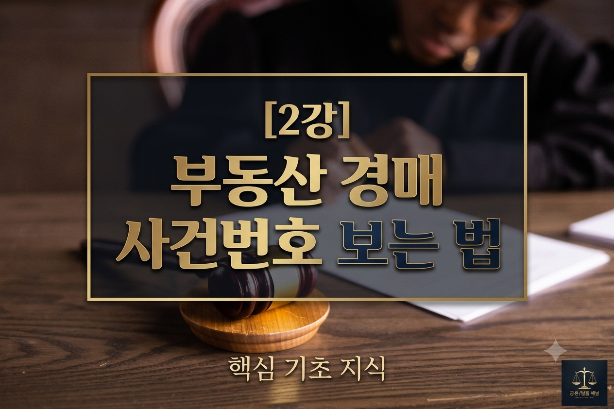부동산 경매 사건 번호 보는 방법